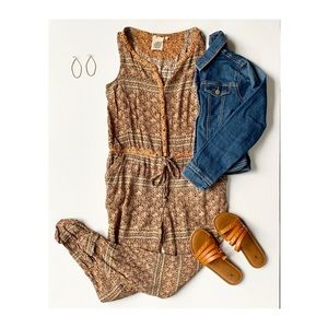 Lilka Dani Jumpsuit. Anthro.  Size Small.